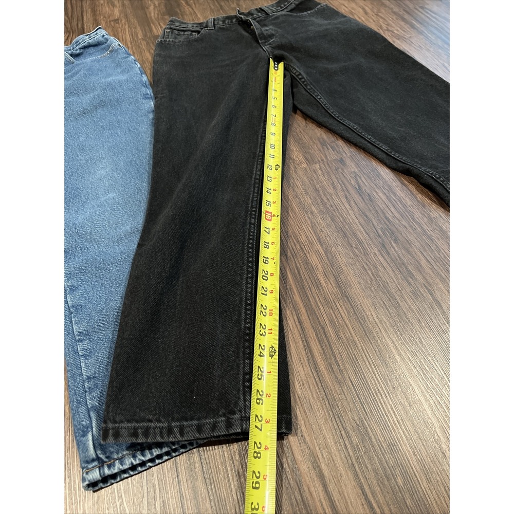 L.L. Bean Original Fit/Relaxed Blue And Black Jeans Size 8R Lot Of 2 - Picture 8 of 11